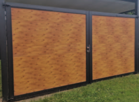 Clear glass wall