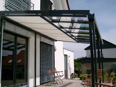Clear glass wall