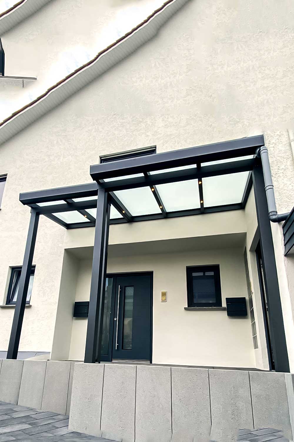 Door canopy with sides