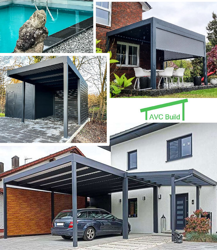 Modern Corner Pergola