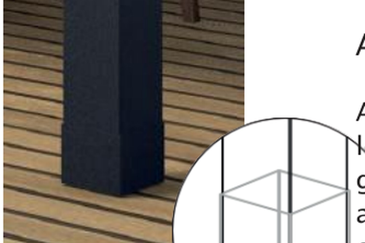 Adjustable feet for levelling ALISHA pergola
