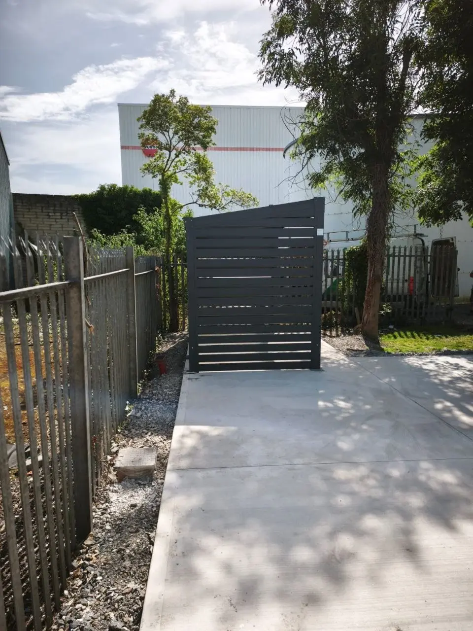 Completed employee smoking shelter beside the Würth premises in Limerick