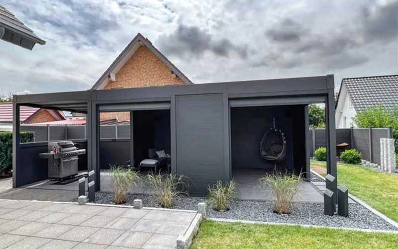 Custom aluminium BBQ roof canopy