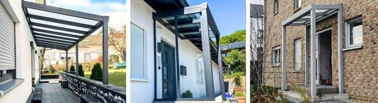Aluminium entrance canopies in Ireland
