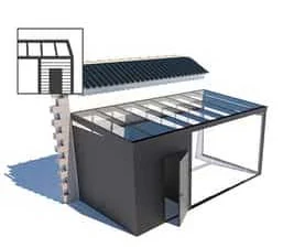 Additional enclosed storage or equipment room