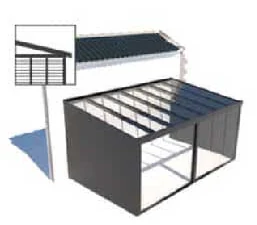 Fleece-backed trapezoidal sheet side wall panels
