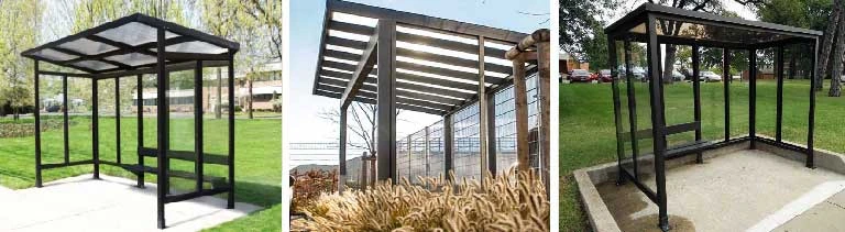 Aluminium smoking shelter in Ireland