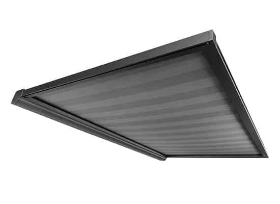 Trend 250 under-roof awning system for a transparent roof